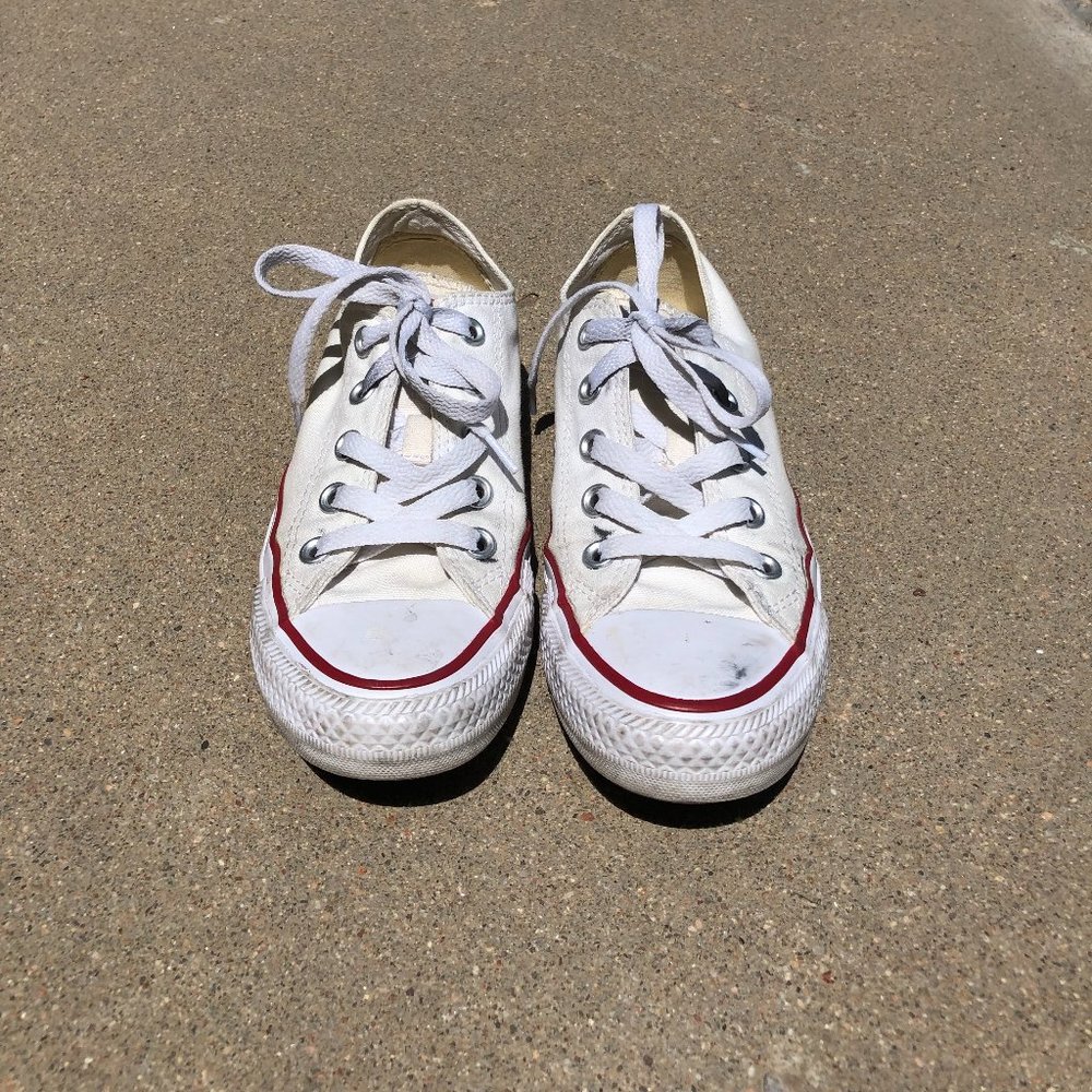 White Converse Chuck Taylors